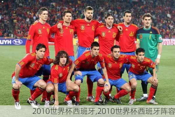 2010世界杯西班牙,2010世界杯西班牙阵容